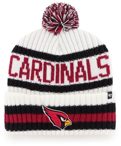'47 NFL Arizona Cardinals Unisex Bering Bobble Winter Hat, Team Logo, Farbe Weib