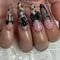24Pcs French Press on Nails, French Leopard Print Fake Nails Stick on Nails for Women Girls Nail Art Accessories