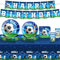 FloralGrace Set di decorazioni per feste a tema calcio, 82 pezzi, include piatti, tovaglioli, tazze, striscioni e tovaglie per decorazioni di compleanno a tema calcio, adatto per 20 persone