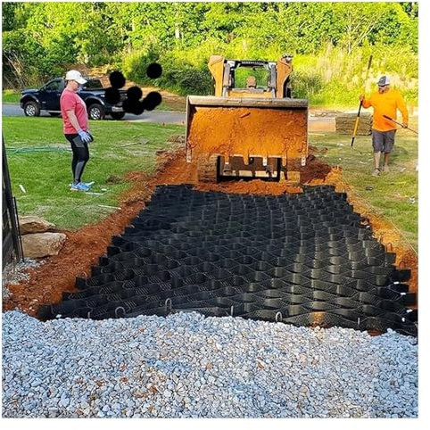 Bodengitter Stabilisator für Gartenwege, Wabengitter aus Kunststoff, 10 cm dick, Pflastersteine für den Landschaftsbau, Kies, Stabilisator für Gehwege