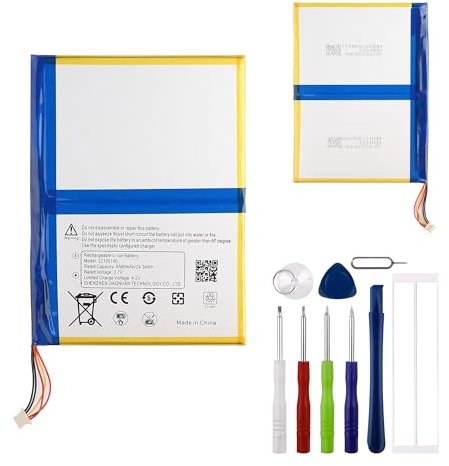 E-yiiviil Batterie de rechange 32100140 3,8 V 6000 mAh compatible avec Blackview Tab 8 Batterie vide avec outils