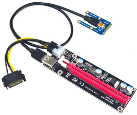 Fegtrtyoa Carte Graphique Externe D'Ordinateur Portable PCI-E à 16x Carte D'Adaptateur Carte Graphique Externe