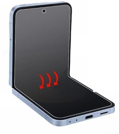 2 Stück Matt Schutzfolie für Samsung Galaxy Z Flip 7/ Flip7 | Anti-Fingerabdruck, Entspiegeltes, Weiche Flexibilität Hydrogel Folie, Fingerabdruck-ID Unterstützen Displayschutzfolie