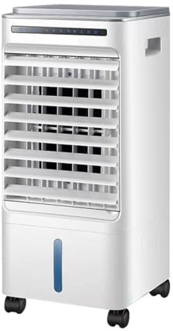 GWFBLID Portable Air Conditioner Evaporative Air Cooler with 3 Speeds &3 Modes 60° Oscillating 5LTank Cooling Fan with Remote No Hose Needed Cooling AC Unit for Room Office Camping