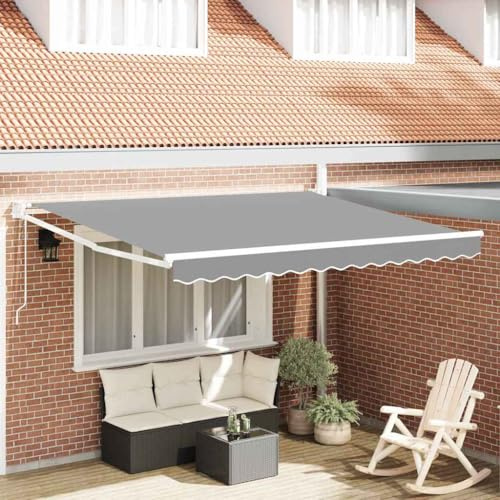 QJBSAVVA Store blanc 3 x 2,5 m - Cadre en métal avec télécommande - Design moderne - Protection UV - Store vertical pour balcon, jardin, terrasse