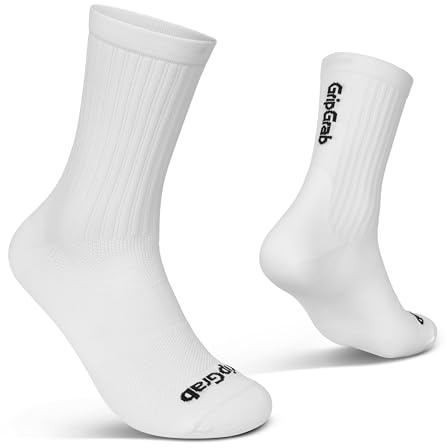 GripGrab PACR Performance Sommer Radsport Socken - Atmungsaktiv - Coolmax | Fahrradsocken in 2 Längen mit Aero-Struktur und leichter Kompression am Schaft - Trocknet schnell dank Coolmax EcoMade Faser