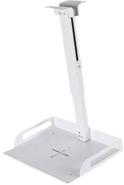 Projector stand, Projector Ceiling Mount With Tray Strong Load Bearing Shelf 43-65cm Height Adjustable Wall/Ceiling Mounting,parts(White)