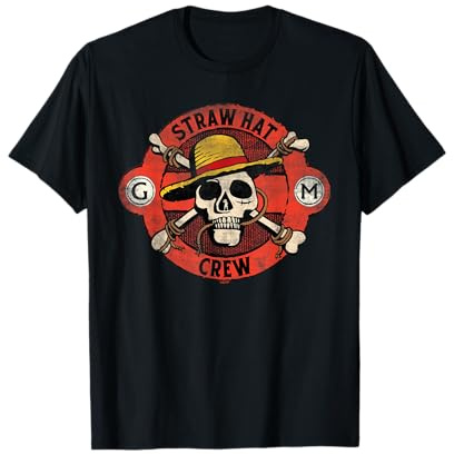 One Piece Straw Hat Crew Skull T-Shirt