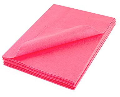 The Felt Store - Bastelfilz Filzzuschnitte in grelles pink aus synthetischem Filz 26 Stück