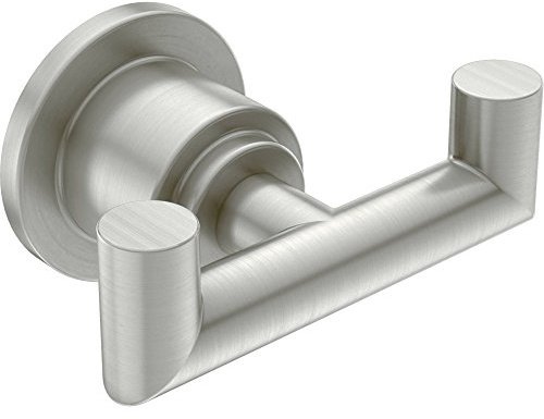 Moen YB0803BN Arris Modern Double Robe Hook, Brushed Nickel