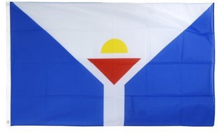 Digni® Drapeau France Saint-Martin (Antilles francaises) - 90 x 150 cm