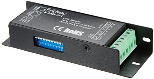 KapegoLED Controller Di mmer R-DMX 3+1, spannungskonstant, dimmbar: DMX512, 12-24 V DC, 16 A, 384 W 843273