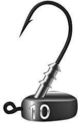 K.P Mustad Stand Up Jigkopf Jig Haken 10 Gramm - Hakengröße 5/0-3 Stück