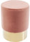 Kare Design Polsterhocker Cherry Brass, moderner Design Hocker mit Samtbezug, 35 cm, Rosegold, Fußhocker, rose Samt, (H/B/T) 42x35x35 cm