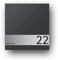 Briefkasten Edelstahl B1 Light Shield ohne Zeitungsfach (Anschlag links)