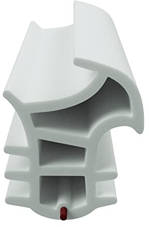DIWARO.® Stahlzargen-Dichtung SZ309 | weiß | 5 lfm für Haus- und Innentüren. Zum Schallschutz und abdichten der Tür. Bestehend aus TPE (Thermoplastischen Elastomer)