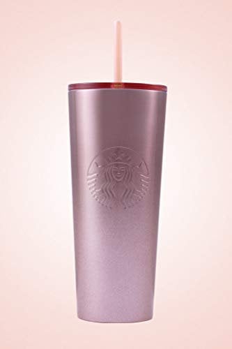 Starbucks 2019 Holiday Season GLITTER GRADIENT PINK COLD CUP (24 OZ)
