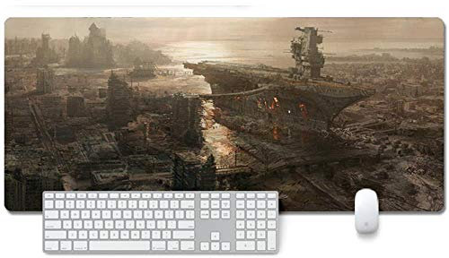 ITBT Fallout 76 Tappetino Mouse Gaming, Grande Anime Mouse Pad XXL 900x400mm Confortevole, Lavabile, 3mm Antiscivolo Tappetino Scrivania Supporto per Ufficio Computer, Adatto per Computer e PC, L