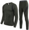 SAGUARO Thermounterwäsche Herren Skiunterwäsche Funktionsunterwäsche Warme Ski Unterwäsche Männer Winter Thermal Underwear Men Schwarz,Gr.L