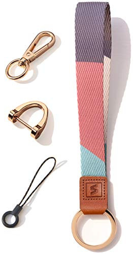 SENLLY Porte-clé Lanière de Poignet, Conception de Motifs Originale Cordon pour Clés
