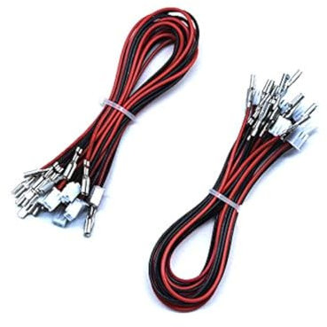 Arcity HY-PJ096-2 Arcade-Knopf-Kabelbaumkabel für Nullverzögerung, USB-Encoder, PCB mit 0,3 cm 2,8 mm Klemmen, kompatibel mit Arcade-LED-Tasten und Sanwa-Tasten, 20 Stück
