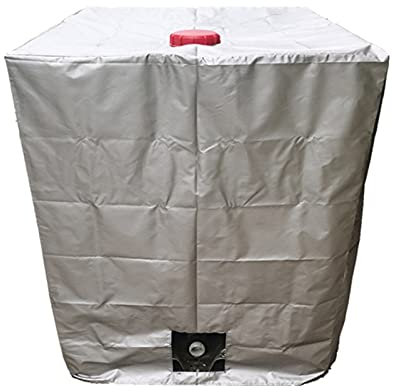IBC Tank Abdeckung 1000L Wassertank Abdeckplane IBC Container Cover Schutzhaube Schutzplane UV-Folie Cover für IBC-Tank Regenwassertank Container Behälter 116x100x120 cm
