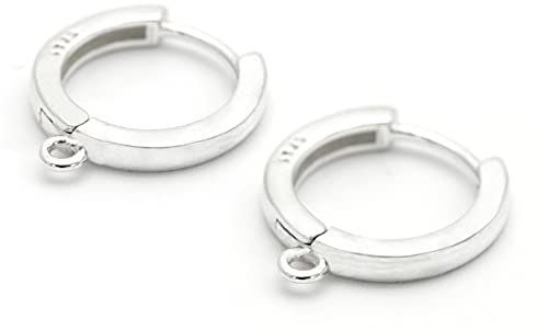 NaturSchatulle Brisuren Klapp-Ohrringe mit Öse 925 Silber 3 Paar Klappbrisuren DIY Ohrhänger Schmuck Selber Basteln Schmuckherstellung