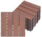 UISEBRT 55 Stück Balkon Bodenbelag WPC Terrassenfliesen Holzoptik Balkonfliesen Klicksystem Klickfliese Kunststoff Klick Fliesen für Garten Balkon Terrasse (30x30cm, Braun)