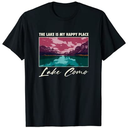 Comer See Life Der See ist mein glücklicher Ort Camping T-Shirt