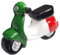 World Trade 3D-Magnet für Kühlschrank Vintage Vespa Flagge Italien, Kühlschrankmagnet, Dekoration 3D-Scooter für magnetische Whiteboard, Haus und Küche, Büro