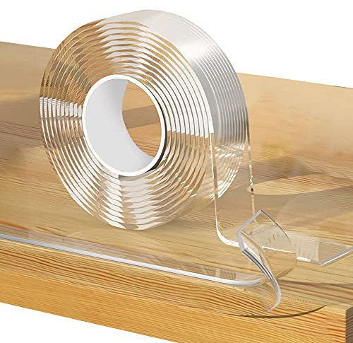 Loiion Kantenschutz Transparent, 10m Extra Stark Selbstklebend Eckenschutz und Kantenschutz, Verbreiterung Nano Spurloses Klebebänder, für Kühlschranks, Sinks, Kantenschutz für Glastisch