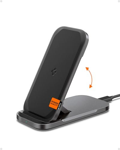 Spigen [Designed for Samsung] Qi Flex Wahre 15W Super Fast Induktive Ladestation Kabelloses Ladegerät für Samsung Galaxy S24 S23 Plus Ultra Z Fold Flip 5 4 und mehr [Adapter Nicht enthalten]