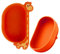 Qshare Toddler Plate, 2in1 Travel Silicone Plate with Suction - Giraffe Design, Baby Travel Essential