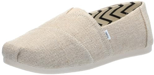 TOMS Damen Alpargata Flacher Slipper, Natural Undyed Wide Heritage Canvas, 43 EU Weit
