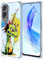 XINYEXIN Cover per Honor 90 Lite 5G Trasparente Slim - Custodia per Cellulare TPU Antiurto, Serie di Graffiti Artistici Colorati e Cool, Disegno Carino - Dinosaur