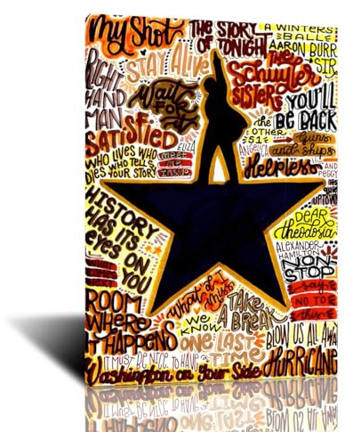 Furtosyna Hamilton Poster, Broadway-Druck, Poster, Musiktheater, Geschenk, modernes Kunstwerk, Wanddekoration, ungerahmt, 40,6 x 61 cm