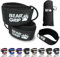 BEAR GRIP - Ankle Straps for Cables with New Fleece Design - Strong Closure, Double Stainless Steel D-Ring, Adjustable Neoprene - For Men & Women (Black Slim - Pair)