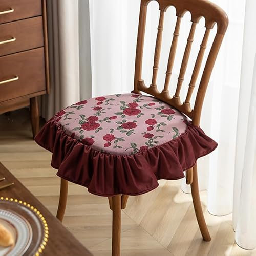 Americano Cuadrado Cocina Sillas Cojines con Corbata para La Oficina De La Cocina De La Sala De Estar Lado De Volante Suave Comedor Cojín De Asiento Moderno Cojines para Silla