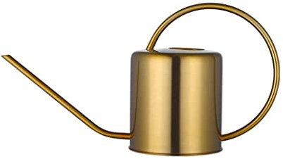 GießKanne Giesskanne Beregnungskanne Edelstahl Gießkanne Gartenarbeit Topf Für Die Bewässerung Von Pflanzen Blume Beregnungskanne GießKanne Zimmerpflanzen (Color : Gold, Size : 1.5L)