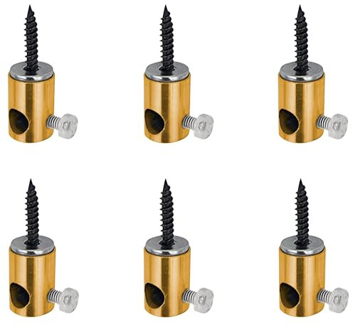 DC VOLTAGE Swag Hook Adjustable Cable Ceiling Mount Hook with Screws for Ceiling Lights Cable Lamp Hook for Fabric Electrical Cord Cable Hanging Pendant Lighting Fixtures, Pack of 6