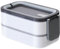 feyiubmen Lunchbox mit 3 Fächern,Brotdose Mikrowellengeeignet Edelstahl,Thermo Bento Box für Erwachsene,Brotzeitbox Metall Auslaufsicher, BPA-frei Lunch Box Bentobox