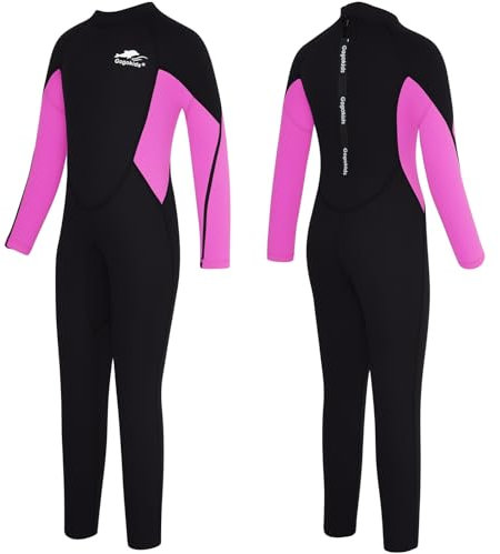 Gogokids Mute per bambini in neoprene, 3 mm, costume da bagno termico, costume da bagno intero da snorkeling, protezione UV 50+