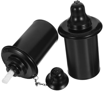 jojofuny 2 Piezas Tarro De Antorcha Bote De Combustible Para Antorcha Bote De Antorcha Combustible De La Antorcha Botes Recargables De Antorcha Tanque De Antorcha Black Planchar