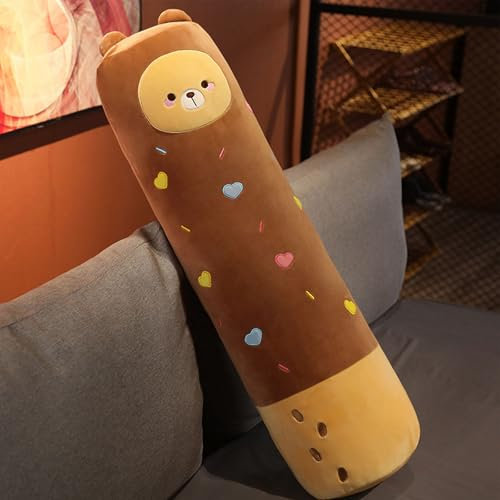 AQCQDQ Keks Plüschtier Kissen, Bequemes Kissen, Flauschig Dekokissen Mit Füllung, Flauschiges Deko Kissen Für Baby & Kinderzimmer - Für Mädchen & Jungen (130 cm,B)