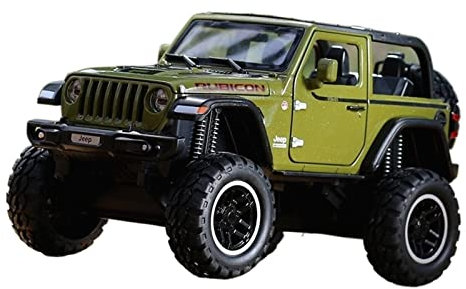 YCNXEB Modellini in Metallo Auto 1 24 per Jeep Wrangler Pressofuso in Lega Modello Collezione Display Auto Giocattolo Regali per Bambini Mini Modello Veicolo(C)