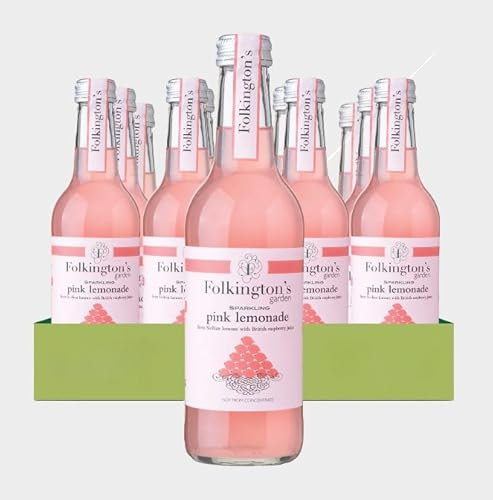 Folkington's - Sparkling PINK LEMONADE (Glass) - 12 x 330ml
