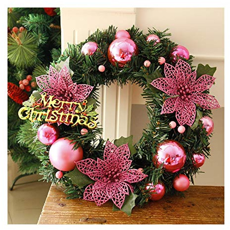 Herbstkranz, Weihnachtskranz, handgefertigt, Rattan-Anhänger, Girlande, Einkaufszentrum, Türdekoration, Adventskranz, Weihnachtsfeier, Adventskranz, Weihnachtskranz