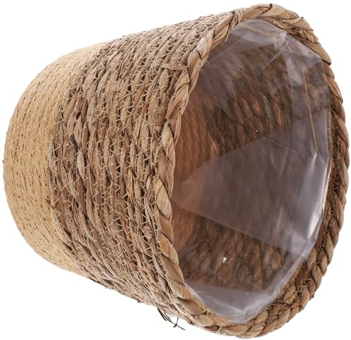 Anneome Panier Tressé pour Plantes Intérieur Grand Modèle Jonc de Mer Rangement Décoratif Polyvalent pour Maison Panier de Stockage Tissé Robuste et Pratique