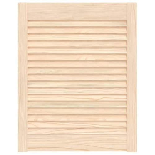 Porte à Persiennes, Porte d'armoire Panneaux de Placard Garde-Robe Buffet 61,5x49,4 cm bois de pin massif