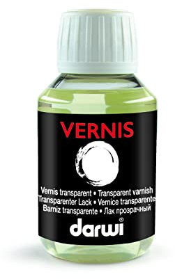DARWI - DA3000100003C - Un flacone di vernice protettiva lucida - Ausiliare per vernici - 100 ml - Finitura ceramica dopo 3 strati - DARWI VERNIS BRILLANT